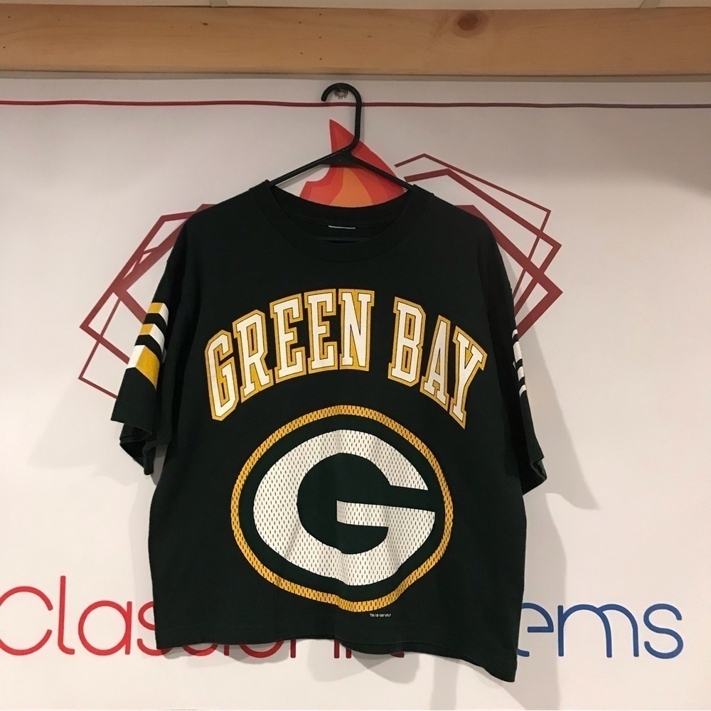 Vintage Pro Player Brand Green Bay Packers Single Stitch Short Sleeve Gr…